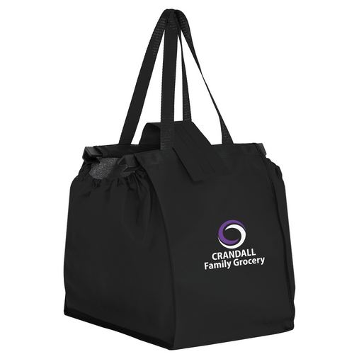 Non-Woven Grocery Cart Bag – With Cart Clamps (14"x10"x14") - Screen Print